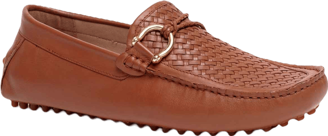 Men's Malone Interweave Leather Slip-On Driving Loafers