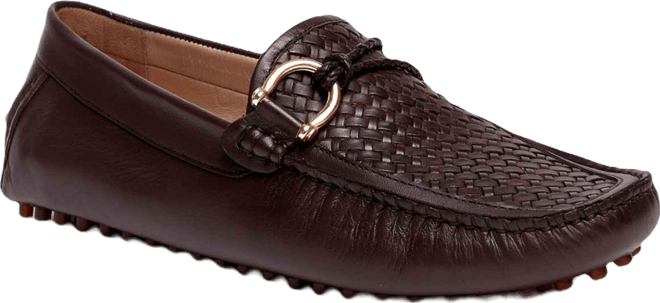 Men's Malone Interweave Leather Slip-On Driving Loafers