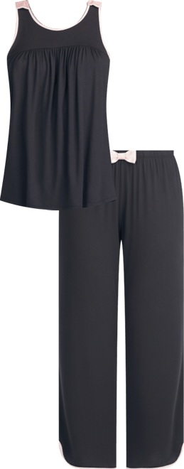 Women's Sleeveless Modal Knit Capri Pajama Set