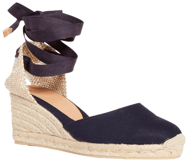 Wedge sandals best sale tie around ankle