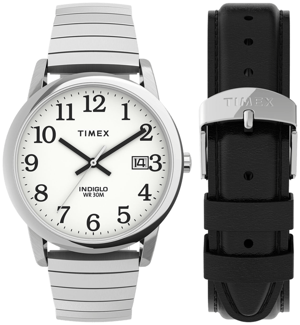 Men's timex watch 2025 with stretch band