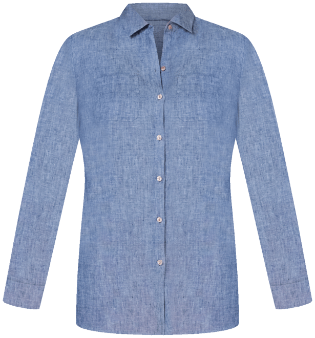 Petite 100% Linen Button-Front Shirt, Created for Macy's
