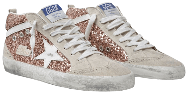 Golden Goose Deluxe Brand Women's Mid Star Glitter Mid Top
