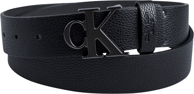 Calvin Klein Men\'s Macy\'s Jean Plaque Buckle - Belt Fashion Logo