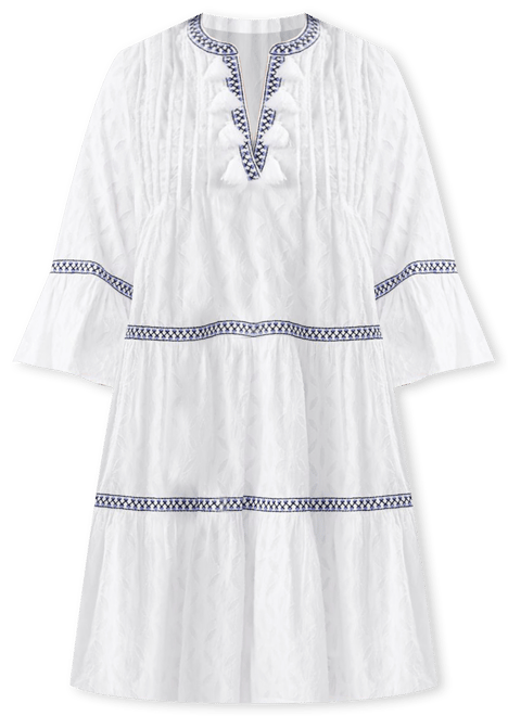 Tommy Bahama Jacquard Tiered Dress