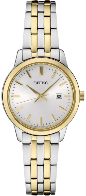 Seiko Women s Essential Two Tone Stainless Steel Watch SUR410