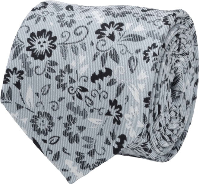Men's Batman Patterned Floral Tie