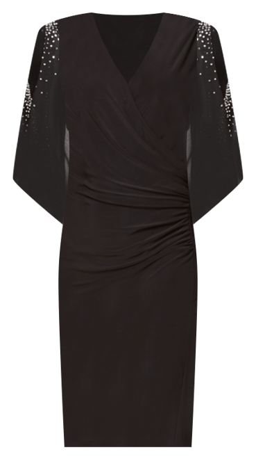 Embellished Cold-Shoulder Dress