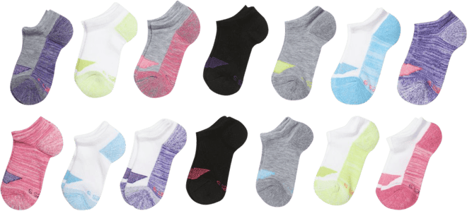 Hanes Comfort Fit Women's No-Show Socks, 6-Pairs