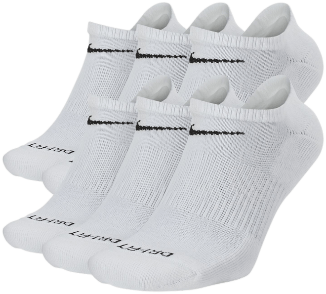Nike Everyday Plus Cushioned Training No-Show Socks (6 Pairs)