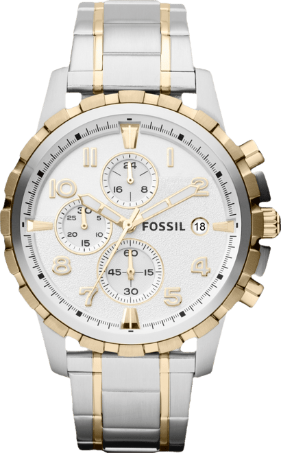 Men's Chronograph Dean Two-Tone Stainless Steel Bracelet Watch 45mm FS4795