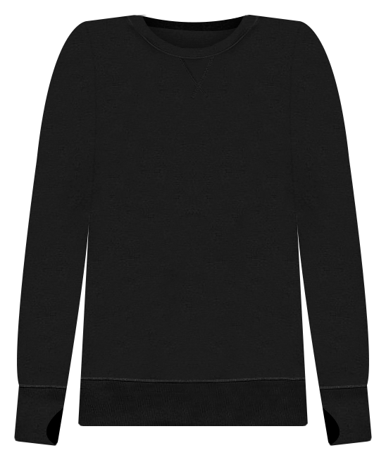 Tek Gear Women's Ultrasoft Fleece Crewneck Sweatshirt (Black, X