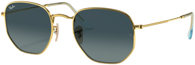 Unisex Sunglasses, RB3548N Hexagonal Flat Lenses