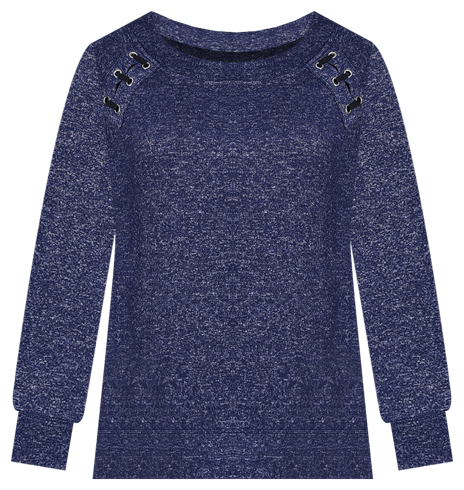 Women's Long Sleeve Lacing Detail Pullover