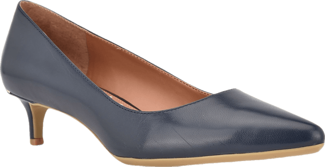 Women's Gabrianna Pointed Toe Kitten Heel Pumps