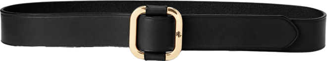 Women's Leather Slide-Buckle Belt