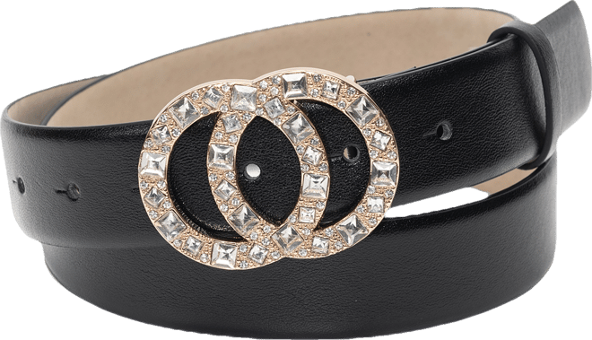 Double-Circle Rhinestone Belt, Created for Macy's
