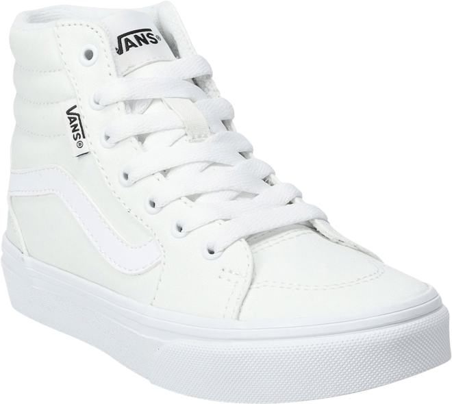 High top 2024 white vans kids