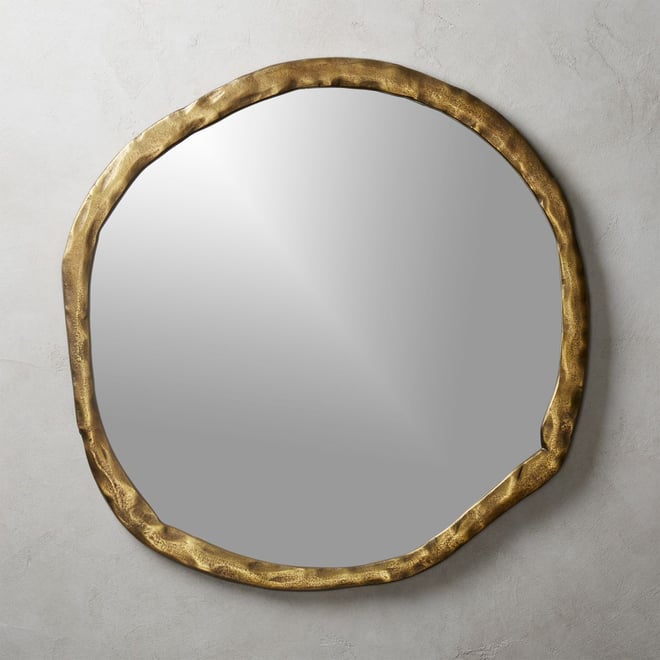 Abel Brass Round Wall Mirror 48