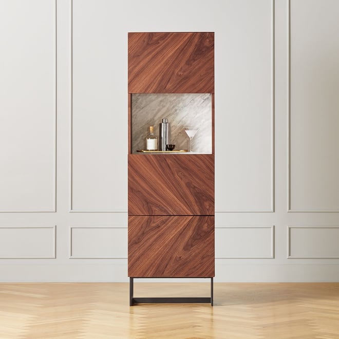 Dorset Wall Mounted Bath Storage Cabinet with Glass Cabinet Doors