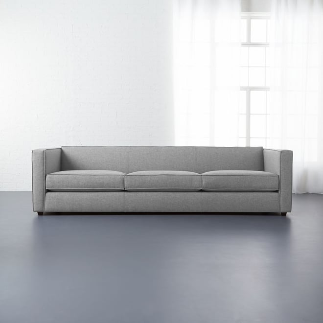 Club Grey Fabric 3 Seater Sofa
