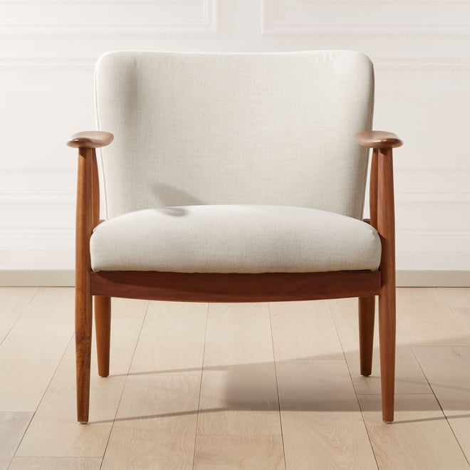 Troubadour Natural Modern Wood Frame Chair Reviews CB2