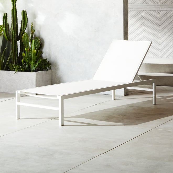 Grey and 2025 white sun lounger