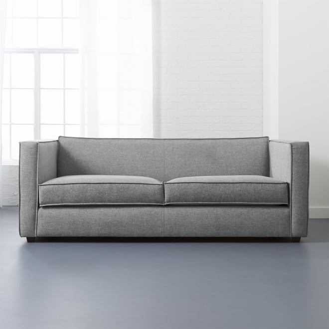 Club Grey Fabric 2 Seater Sofa Reviews CB2