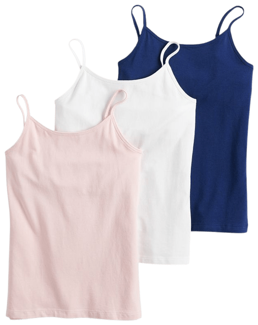 Best Fitting Panty Women's Shelf Bra Cami Tank Tops, 3-Pack 