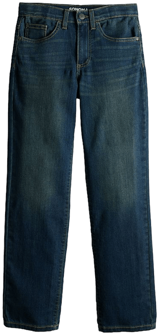 Boys 7-20 Sonoma Goods For Life® Flexwear Straight Jeans in Regular, Slim &  Husky