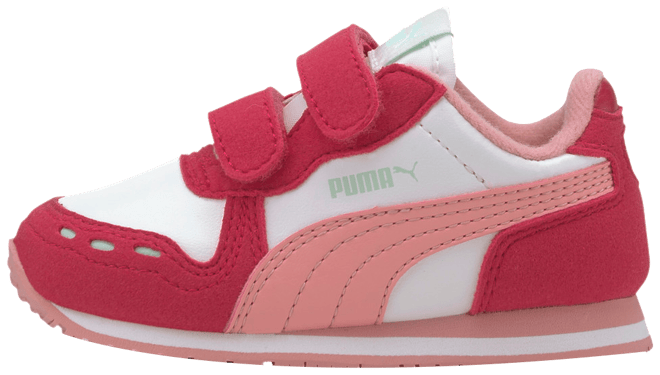 PUMA Cabana Racer SL Shoes, Toddlers, White/Bright Rose Peony