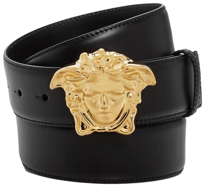 Versace Men's Medusa Buckle Leather Belt | Bloomingdale's