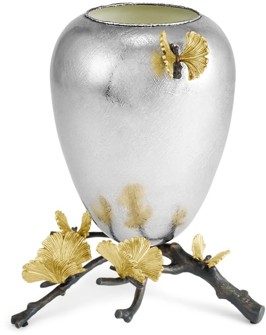 Butterfly Ginkgo Medium Vase