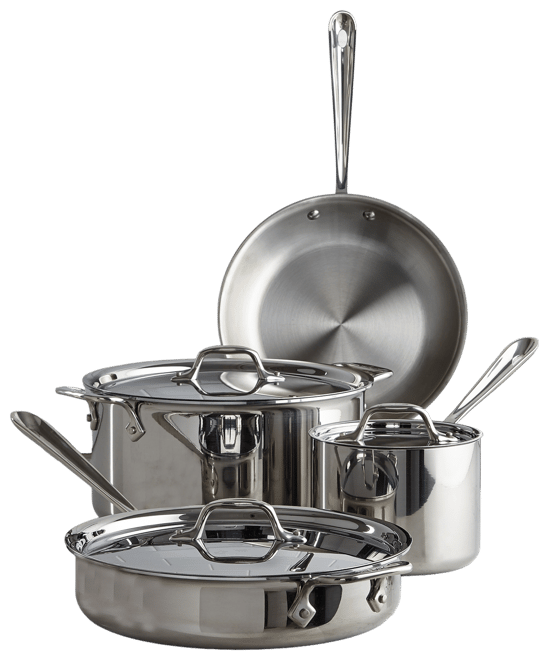 All-Clad D3 Stainless Steel Cookware Set, Created for Macy's, 7 Piece -  Macy's