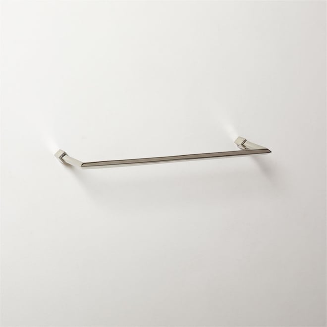 Slotted Screw Matte Black Towel Bars, CB2