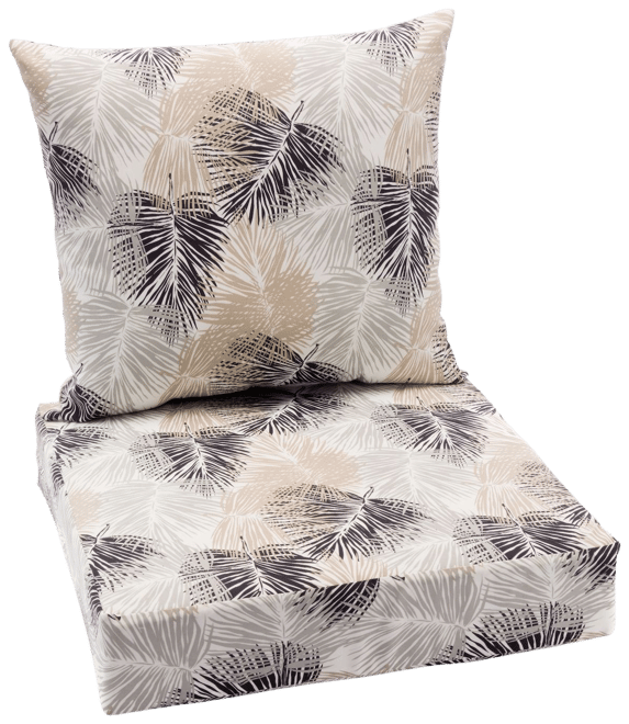 Terrasol Caesar Driftwood Indoor Outdoor Deep Seat Cushion Set