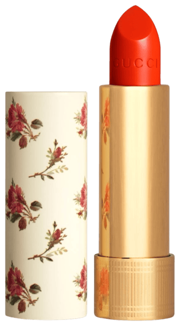 GUCCI ROUGE A LEVRES VOILE 502番 502 Eadie Scarlet, Rouge à Lèvres Voile Lipstick in 502