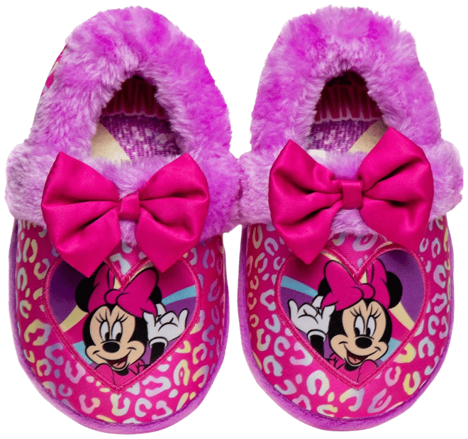 Girls minnie best sale mouse slippers