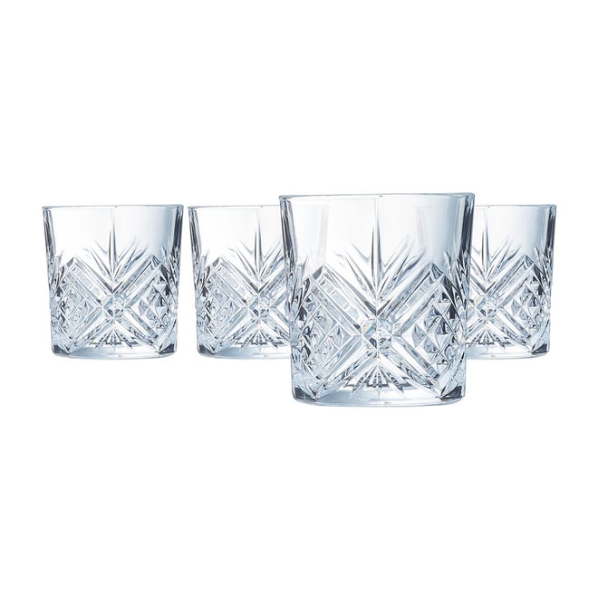 4 Pcs Crystal Whiskey Glass Gift Set - California Shop Small
