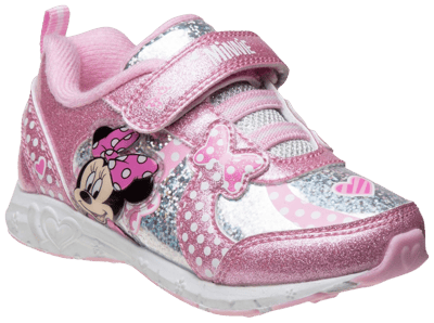 NEW Disney Minnie Mouse Light Up Sneakers Size 9  