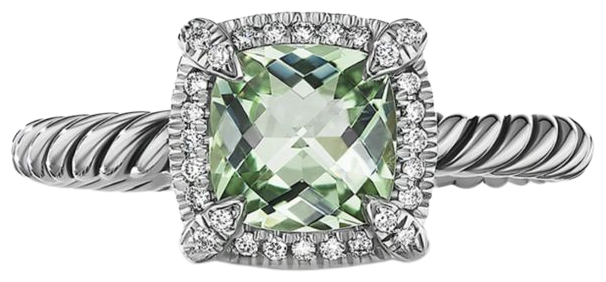 David Yurman Sterling Silver Petite Chatelaine® Ring with Gemstone