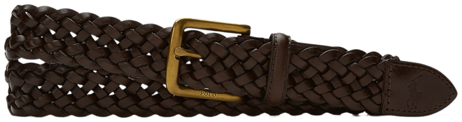 Ralph Lauren Purple Label Sportsman Braided Leather Belt in Brown for Men