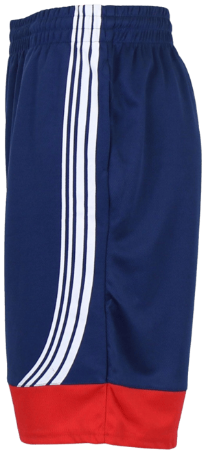 Men's Active Training Modern-Fit Moisture-Wicking Colorblocked Mesh Basketball Shorts