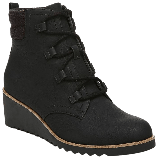 Women's lace hotsell up wedge boots