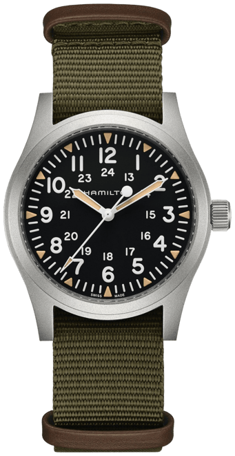 Hamilton khaki mechanical outlet green