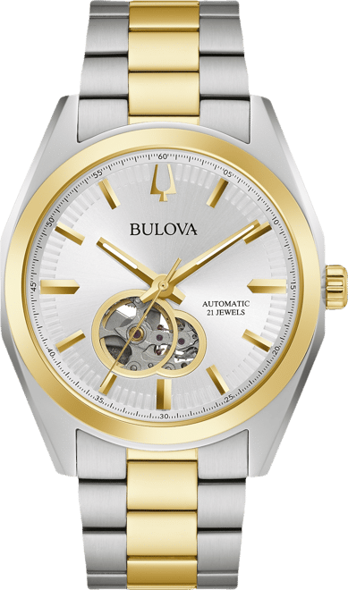 Men's Automatic Surveyor Gold-Tone Stainless Steel Bracelet Watch 42mm