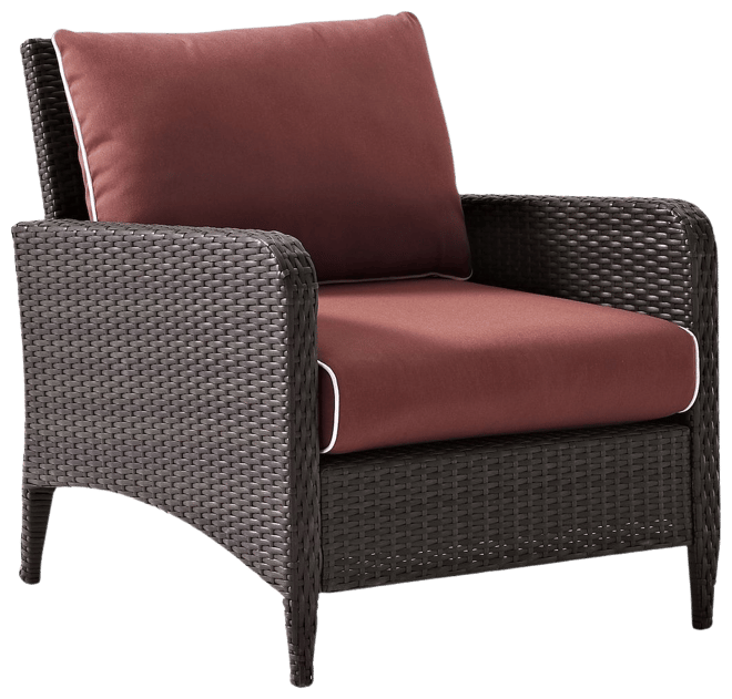 Crosley Tribeca 8 Piece Wicker Patio Sofa Set in Sand and Brown, 1