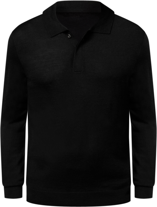 Men's Merino Wool Blend Polo Sweater, Created for Macy's