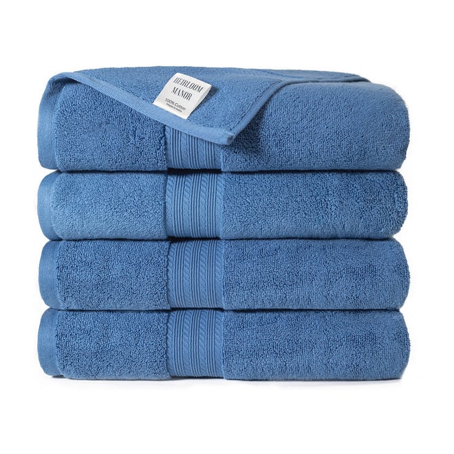 Blue Nile Mills Zero Twist Cotton 2-Piece Bath Towel Set, Espresso