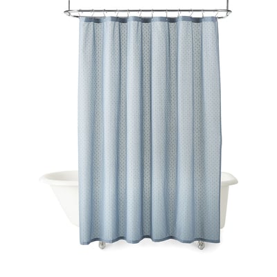 Linden Street Swiss Dot Shower Curtain, Are Shower Curtains All The Same Length